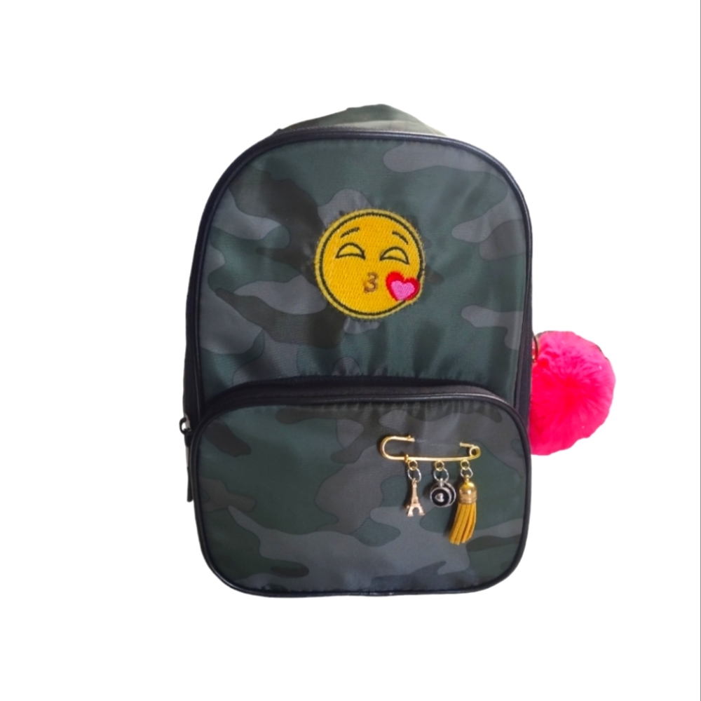 Emoji Camo Custom Mini Backpack